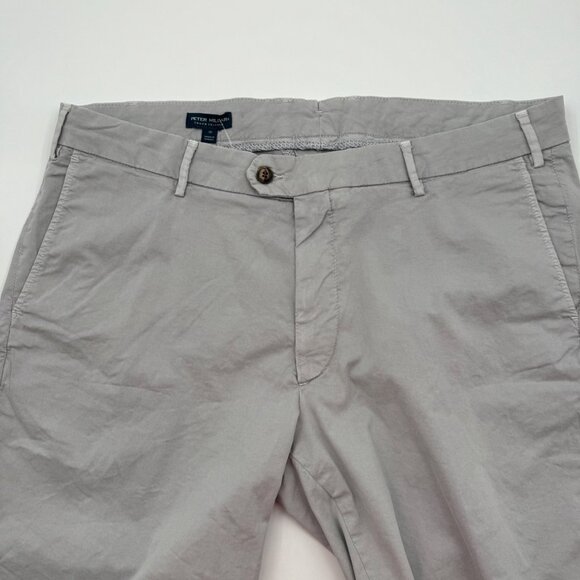 NWT Peter Millar Crown Crafted Shorts Men’s 38 Gray Flat Front Garment Dyed - Picture 4 of 10